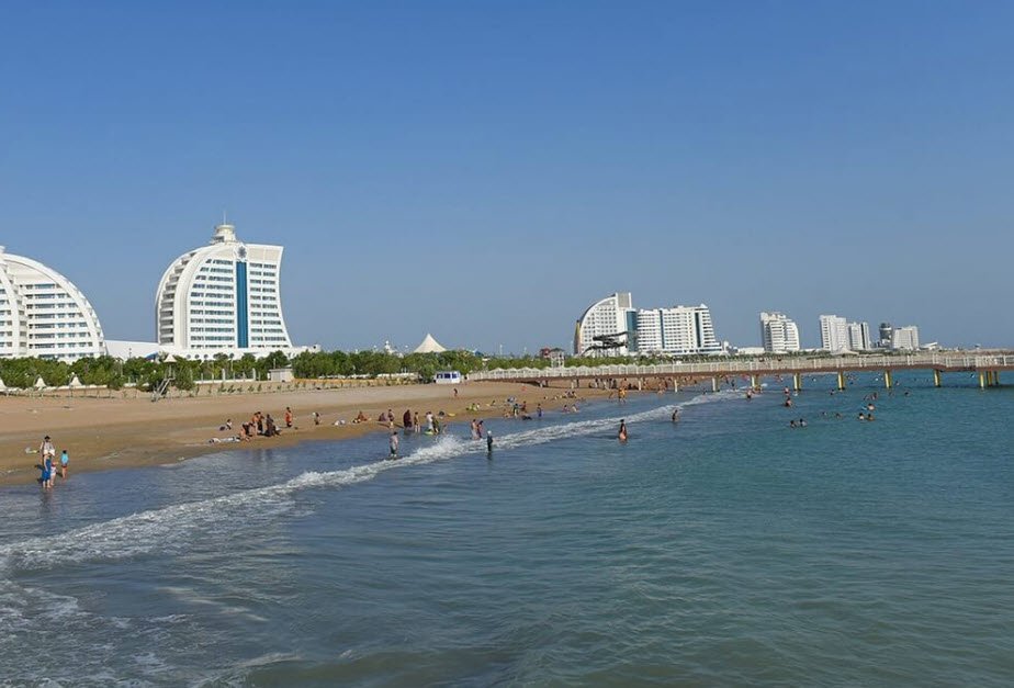 Avaza Tourist Zone, Turkmenbashi, Caspian Sea, Turkmenistan
